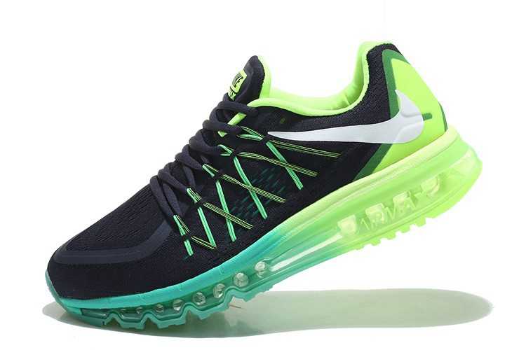 Nike Air Max 2015 vendre nouveau vert noir de la Chine moins cher
